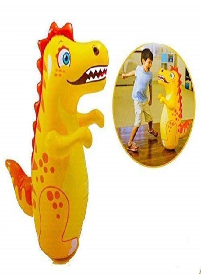 NELSTRAB:- Dianosuar Hit Me Inflatable Toy for Water Filled Base BOP for Toddlers PVC Punching Bag for Kids(Multi Color)(1 PIS) - Image 2